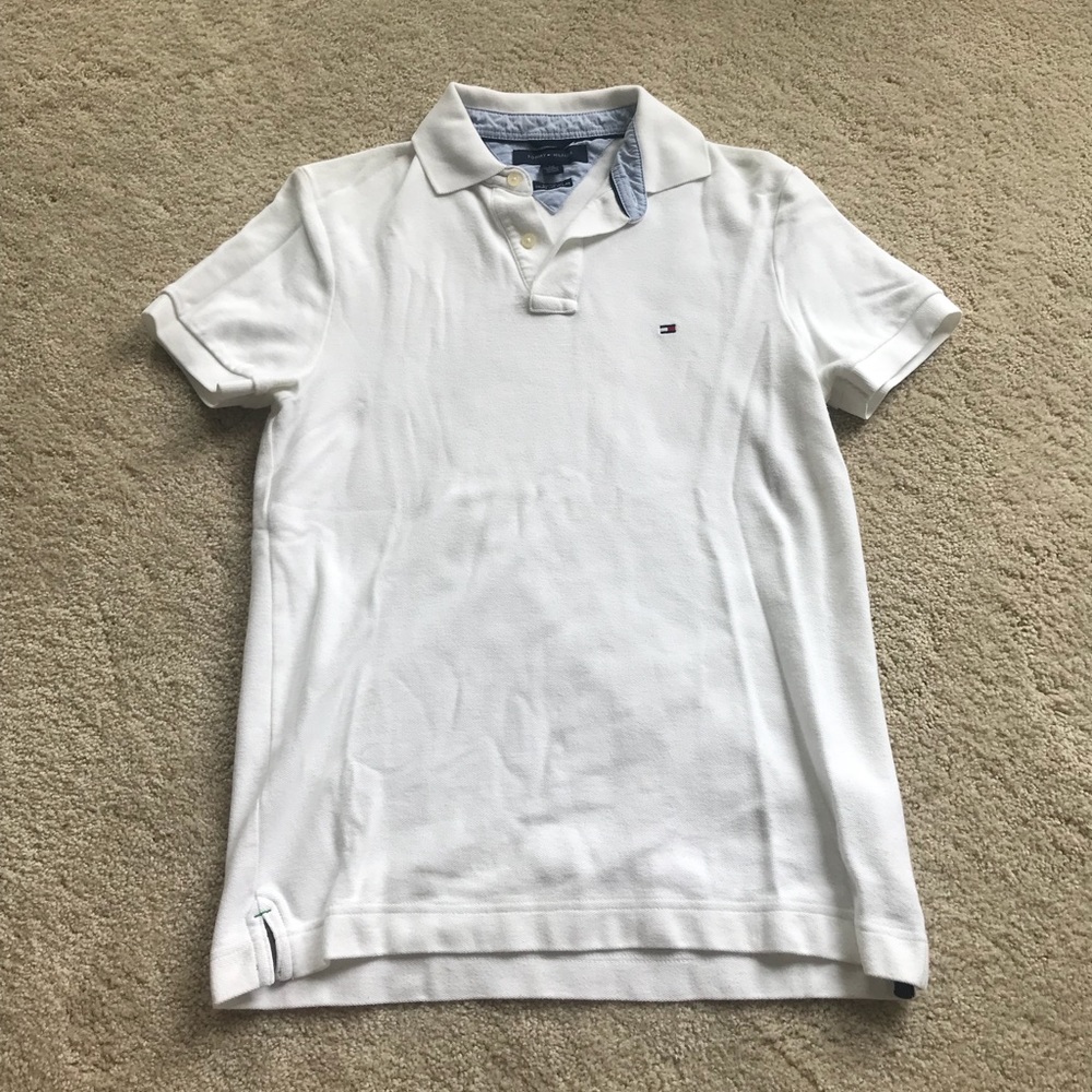 Tommy Hilfiger Men’s Slim Fit White Polo Shirt